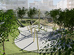 Regeneration of a park with a play area