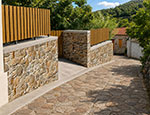 Landscaping of the surrounding area of a residence