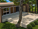 Configuration of a residential garden in Melissia