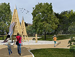 Regeneration of public space and landscaping of a natural playground